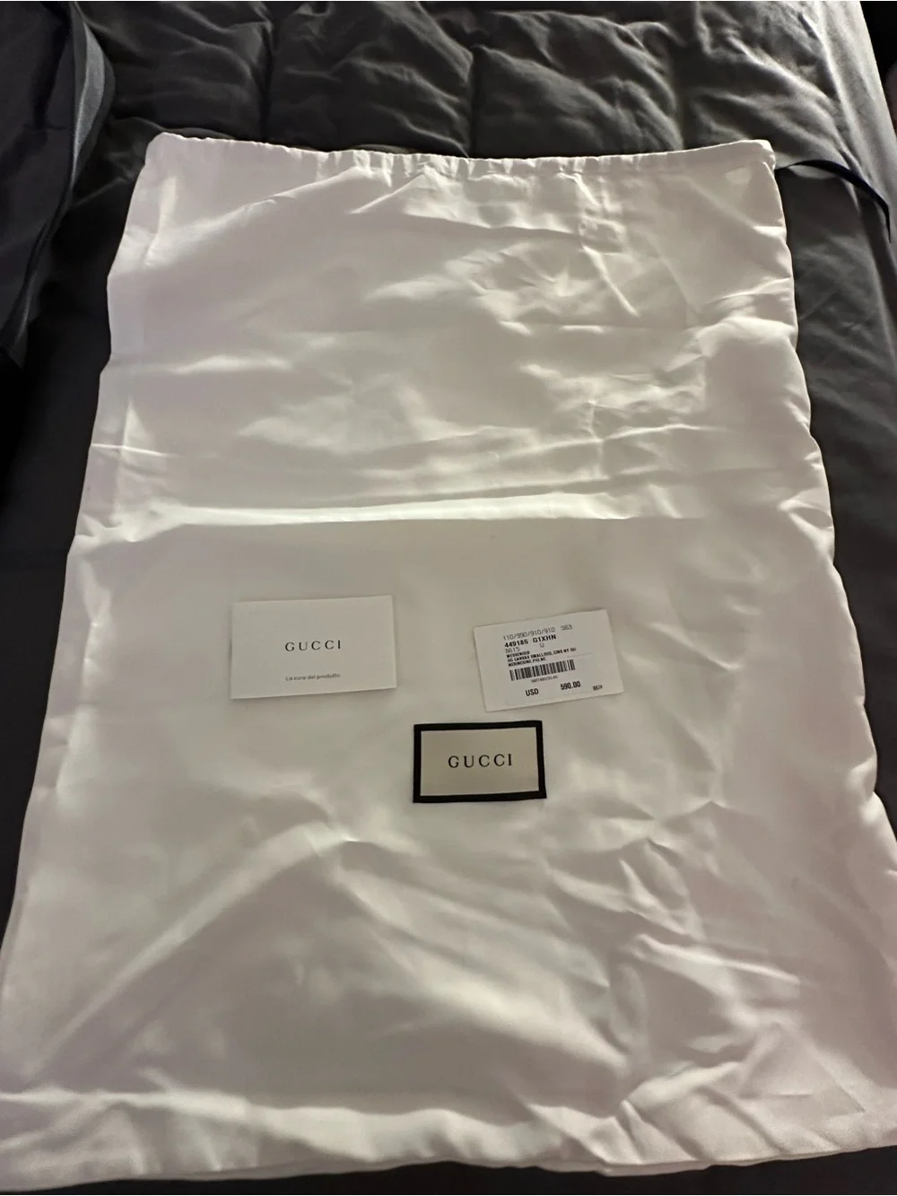 Gucci Black Men's Leather Crossbody Messenger Bag